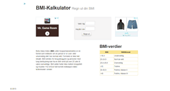Desktop Screenshot of bmi-kalkulator.no